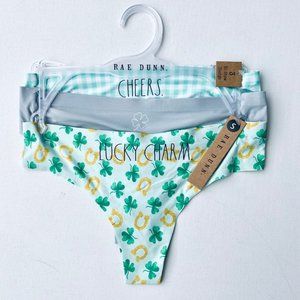 Rae Dunn Set of 3 No Show Thong Underwear Cheers  Lucky Charms